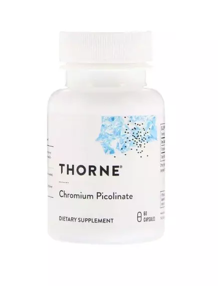 THORNE RESEARCH CHROMIUM PICOLINATE / ПИКОЛИНАТ ХРОМУ, 60 КАПСУЛ від магазину біодобавок nutrido.shop
