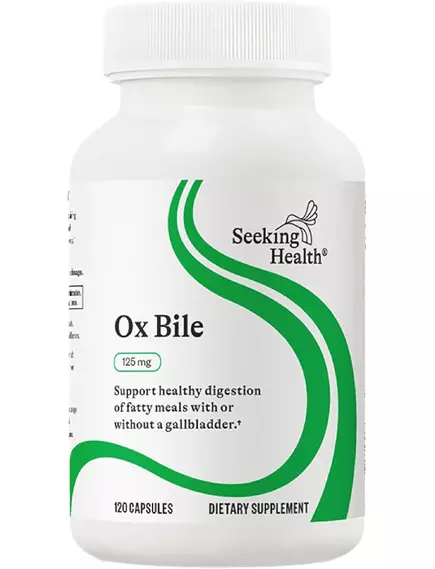 SEEKING HEALTH OX BILE / БИЧАЧА ЖОВЧ 125 МГ 120 КАПСУЛ від магазину біодобавок nutrido.shop