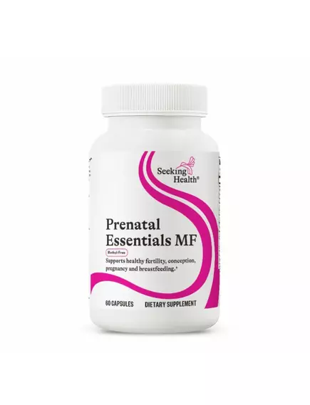 SEEKING HEALTH PRENATAL ESSENTIALS MF / КОМПЛЕКС ВІТАМІНІВ ДЛЯ ВАГІТНИХ БЕЗ МЕТИЛІВ 60 КАПСУЛ від магазину біодобавок nutrido.shop