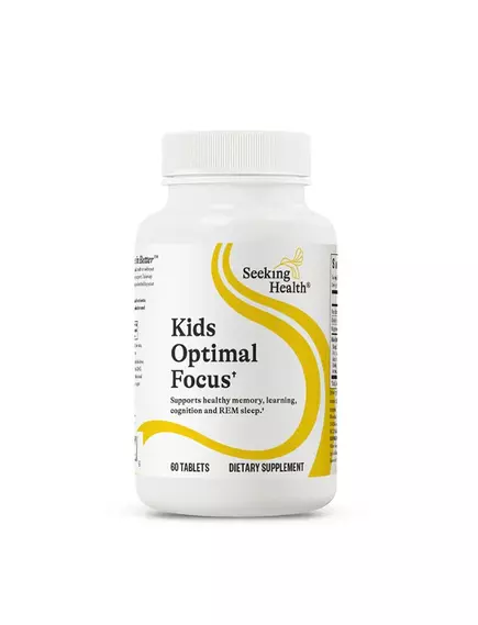 Seeking Health Kids Optimal Focus / Оптимальний фокус для дітей: увага, пам'ять і навчання 60 таблеток від магазину біодобавок nutrido.shop