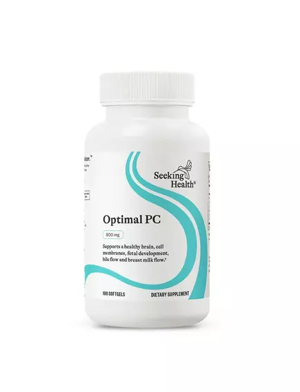 SEEKING HEALTH OPTIMAL PC / ФОСФАТИДИЛХОЛІН З ЛЕЦИТИНУ СОНЯШНИКУ 800 МГ 100 КАПСУЛ від магазину біодобавок nutrido.shop