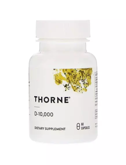 THORNE RESEARCH D-10000, 60 КАПСУЛ ВІТАМІН Д від магазину біодобавок nutrido.shop
