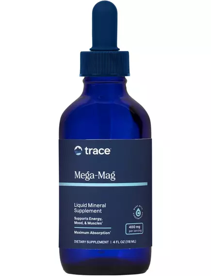 Trace Minerals Mega-Mag / Магній із низьким вмістом натрію 400 мг 118 мл від магазину біодобавок nutrido.shop