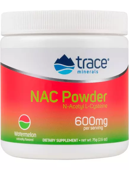 Trace Minerals NAC N-Acetyl L-Cysteine / НАК N-ацетил-L-цистеїн смак кавуна 75 г від магазину біодобавок nutrido.shop