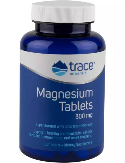 Trace Minerals Magnesium / Магній + іонні мікроелементи 60 таблеток від магазину біодобавок nutrido.shop