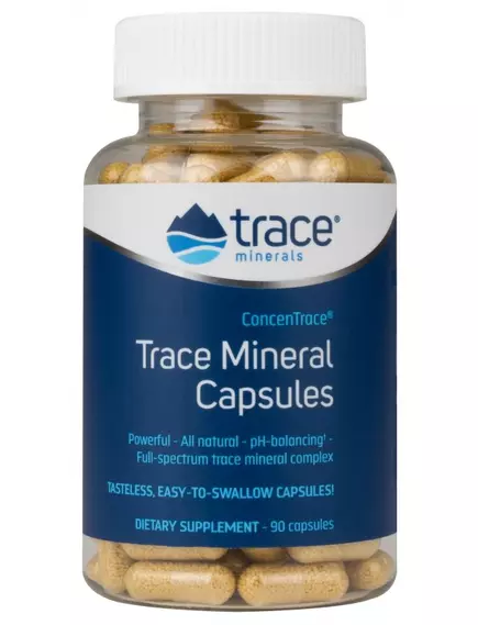 Trace Minerals ConcenTrace Capsules / Повний комплекс іонних мікроелементів 90 капсул від магазину біодобавок nutrido.shop