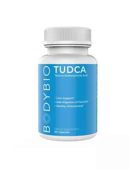 BODYBIO TUDCA / ТУДКА ТАУРОУРСОДЕЗОКСІХОЛЕВАЯ КИСЛОТА 60 КАПСУЛ від магазину біодобавок nutrido.shop