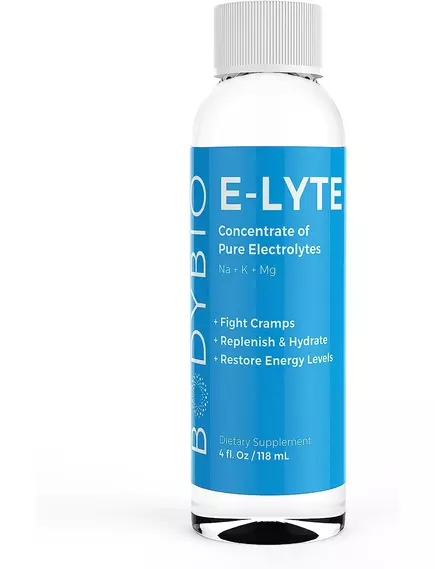 BODYBIO E-LYTE BALANCED ELECTROLYTE / РІДКІ ЕЛЕКТРОЛІТИ 118 МЛ від магазину біодобавок nutrido.shop