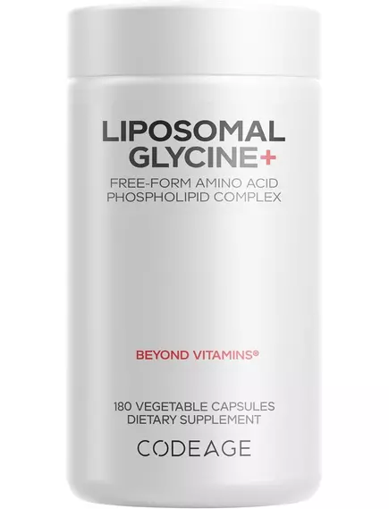 CodeAge Liposomal Glycine+ / Гліцин ліпосомальний 1500 мг 180 капсул в магазине биодобавок nutrido.shop